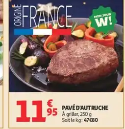 Auchan Pavé d'autruche offre