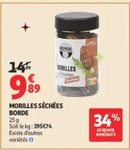 Auchan Morilles séchées borde offre