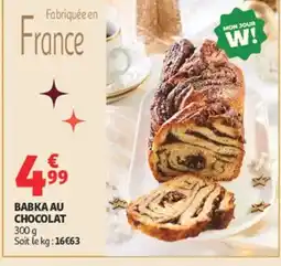 Auchan Babka au chocolat offre