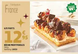Auchan Bûche profiteroles offre