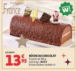 Auchan Bûche au chocolat offre