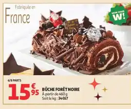 Auchan Bûche forêt noire offre