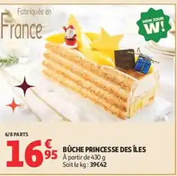 Auchan Bûche princesse des îles offre