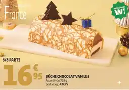 Auchan Buche chocolat vanille offre