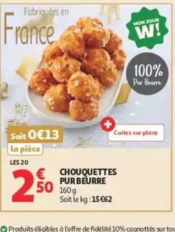 Auchan Chouquettes pur beurre offre