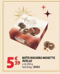 Auchan AVELLO Boîte rochers noisette offre