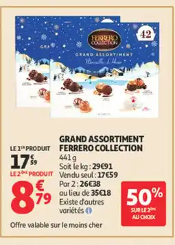 Auchan FERRERO COLLECTION Grand assortiment offre