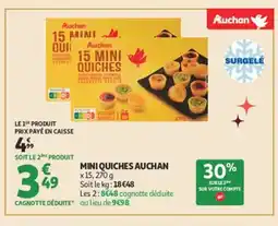 Auchan AUCHAN MIni quiches offre