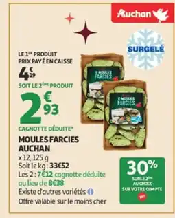 Auchan AUCHAN Moules farcies offre