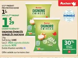 Auchan AUCHAN Oignons émincés surgelés offre