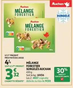 Auchan AUCHAN Mélange forestier surgelés offre