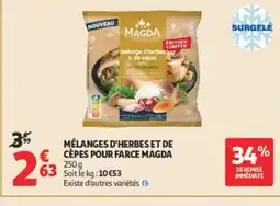 Auchan MAGDA Mélanges d'herbes et de cepes pour farce offre