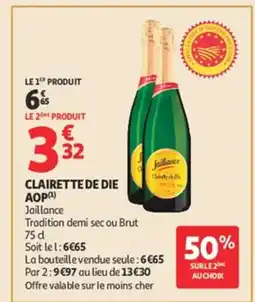 Auchan Clairette de die aop offre