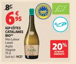 Auchan Igp côtes catalanes bio offre