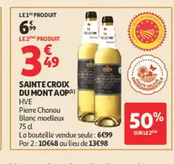 Auchan Sainte croix du mont aop offre