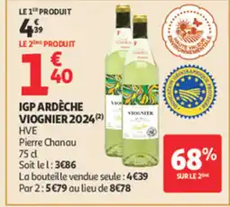Auchan Igp ardèche viognier 2024 offre