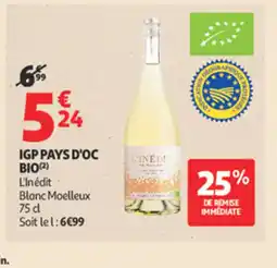Auchan Igp pays d'oc bio offre