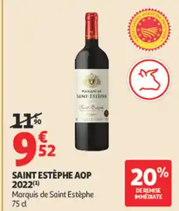 Auchan Saint estèphe aop 2022 offre