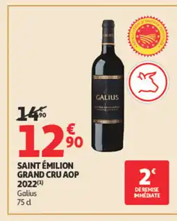 Auchan Saint émilion grand cru aop 2022 offre