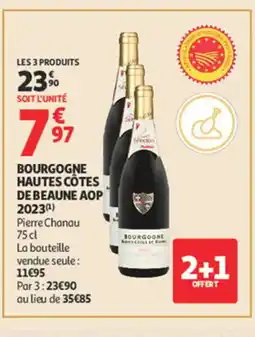 Auchan Bourgogne hautes côtes de beaune aop 2023 offre