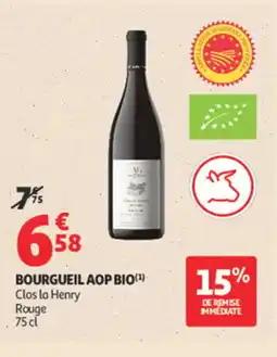Auchan Bourgueil aop bio offre