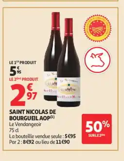 Auchan Saint nicolas de bourgueil aop offre