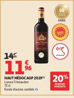 Auchan Haut médoc aop 2019 offre
