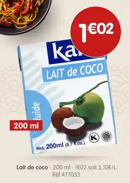 b&m Lait de coco offre