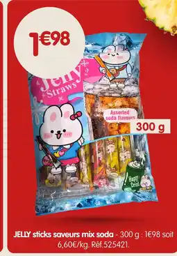 b&m Jelly sticks saveurs mix soda offre
