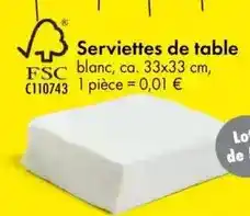 TEDi Serviettes de table offre