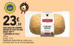 E.Leclerc Express Canard - foie gras de entier mi cuit du sud ouest offre