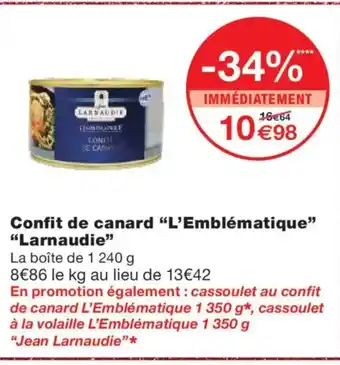 LARNAUDIE Confit de canard L'Emblématique