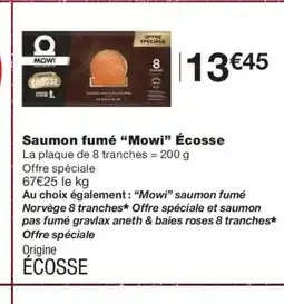 Monoprix MOWI Saumon fumé Écosse offre