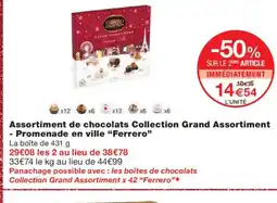 Monoprix FERRERO Assortiment de chocolats Collection Grand Assortiment Promenade en ville offre