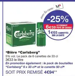 Monoprix CARLSBERG Bière offre