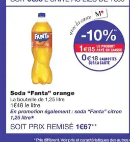 Monoprix FANTA Soda orange offre
