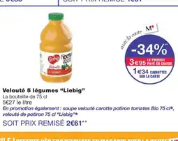 Monoprix LIEBIG Velouté 5 légumes offre