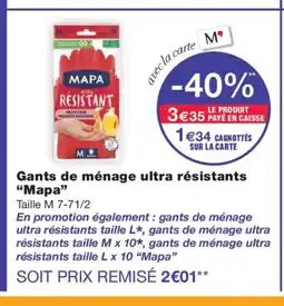 Monoprix MAPA Gants de ménage ultra résistants offre