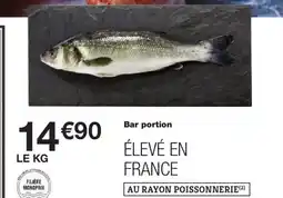 Monoprix Bar portion offre