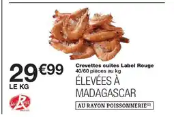 Monoprix Crevettes cuites Label Rouge offre