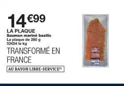 Monoprix Saumon mariné basilic offre