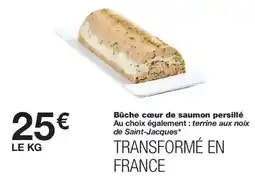 Monoprix Bûche cœur de saumon persillé offre