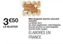 Monoprix Mini beignets fourrés chocolat noisette offre