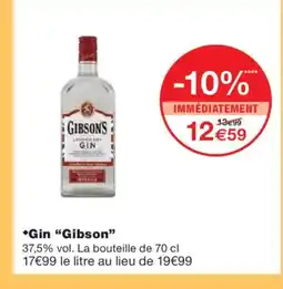 Monoprix GIBSONS Gin offre