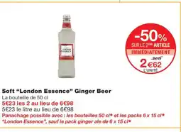 Monoprix LONDON ESSENCE Soft Ginger Beer offre
