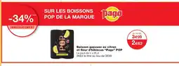 Monoprix PAGO Boisson gazeuse au citron et fleur d'hibiscus offre