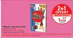 Monoprix MIKADO chocolat au lait offre