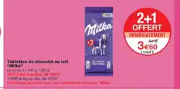 Monoprix MILKA Tablettes de chocolat au lait offre