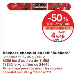 Monoprix SUCHARD Rochers chocolat au lait offre