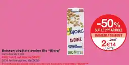 Monoprix BJORG Boisson végétale avoine Bio offre